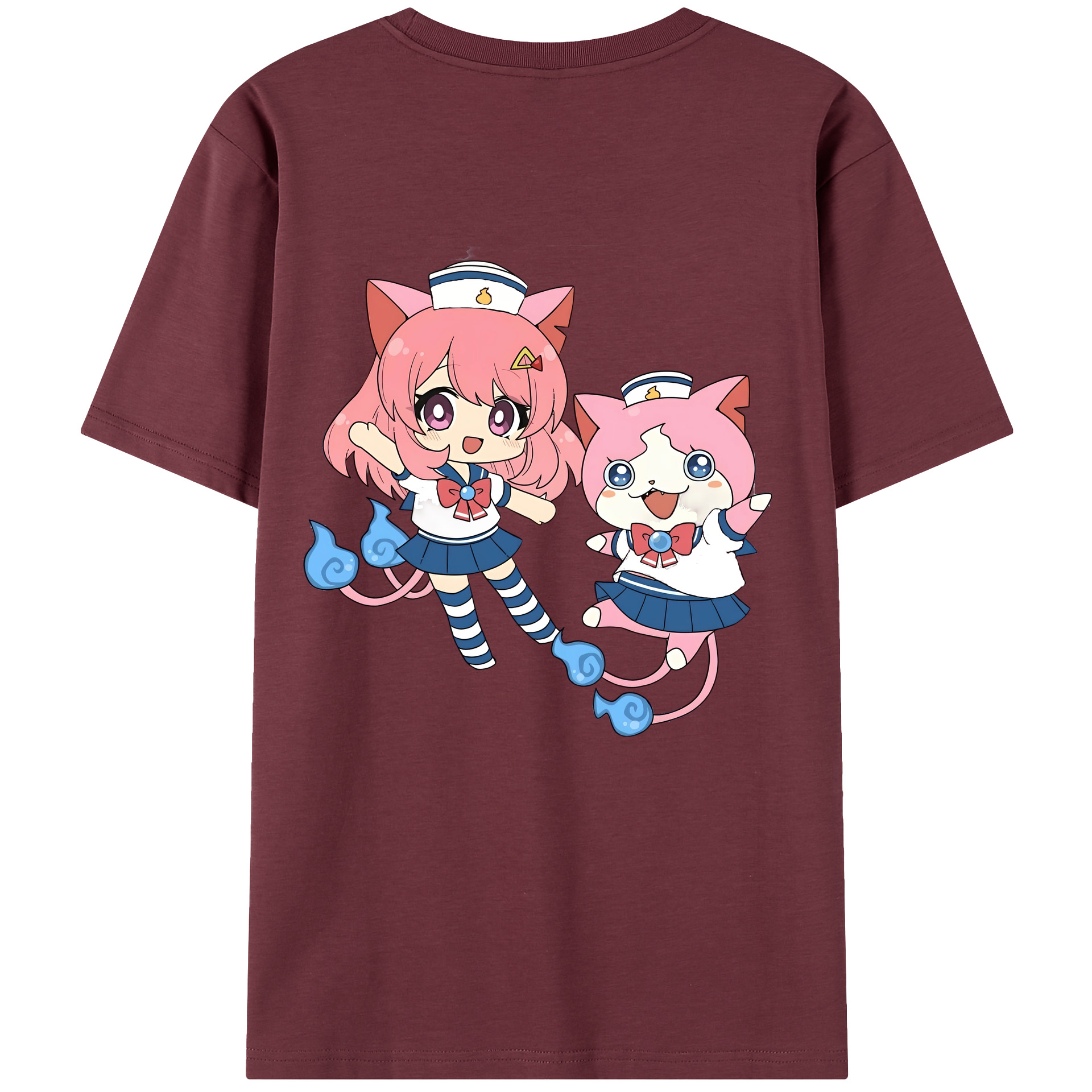 （画像用） 妖怪ウォッチ Yo-kai Watch 綿100％半袖Tシャツ（背面プリント）